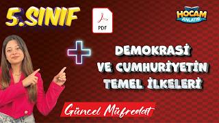 5. Sınıf Sosyal Bilgiler | Demokrasi ve Cumhuriyetin Temel İlkeleri #5