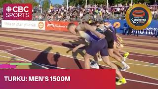 Meeting Record in the Men's 1500m race at Continental Tour stop in Turku, Finland