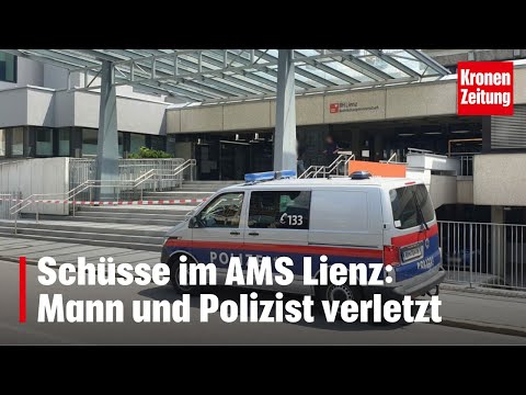 Schüsse im AMS Lienz: Mann und Polizist verletzt! | krone.tv NEWS