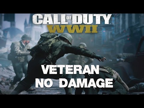 Call of Duty: WWII - Veteran | No Damage | Full Game Walkthrough