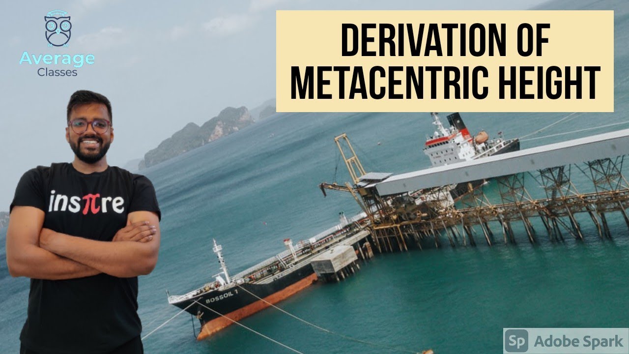 #Metacentre #Buoyancy #Metacentricheight Expression for Metacentric Height