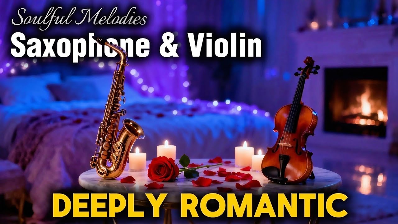 Soulful Melodies: Midnight Romantic Instrumental 🌙 Beautiful Saxophone, Violin & Piano