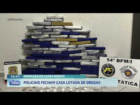 Operação em Capão Bonito: policiais fecham casa lotada de drogas