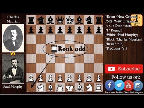 Paul Morphy vs Charles Maurian (1858) | Amazing Checkmate without a rook