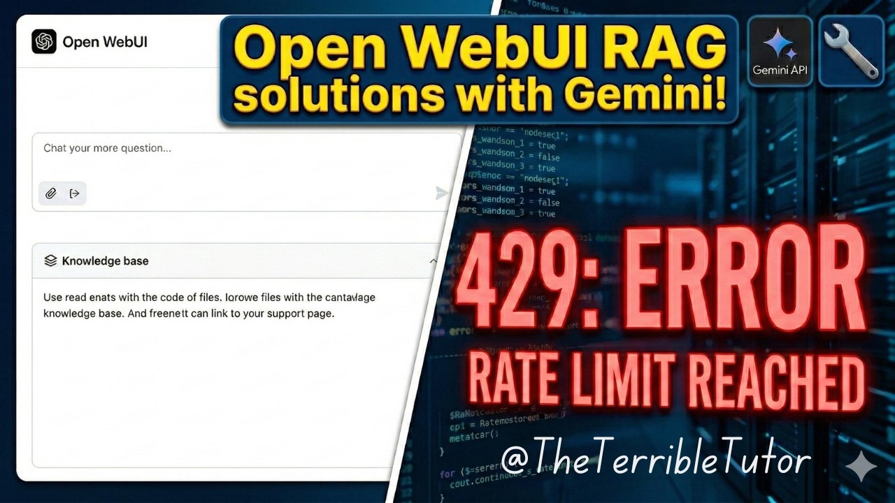 Open WebUI local RAG with gemini embeddings and errors!!