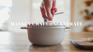 How long did you let the tea leaves sit in the water? - [No Music] How to Make Masala Chai Concentrate ☆マサラチャイシロップの作り方