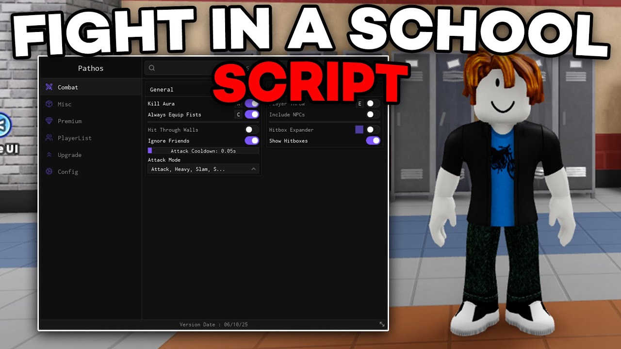 [FREE] Fight In A School Script | Kill Aura, Hitbox Expander, Auto Farm Kills | PC & MOBILE