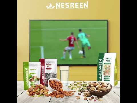 Which team do you support ? Enjoy eating Nesreen Nuts while watching the match.
