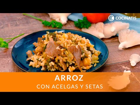 Arroz con ACELGAS y setas 🍄🍚 ¡Receta tradicional, fácil y saludable! 🍽️ Cocinatis