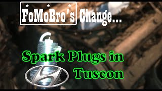 Changing spark plugs/removing and installing upper intake on 2004 through 2009 Hyundai Tucson