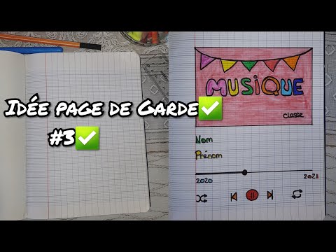 Rentrée Scolaire 2020| idée page de garde #Musique 🎼🎺