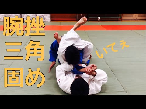 【寝技研究会】腕挫三角固めしてみた