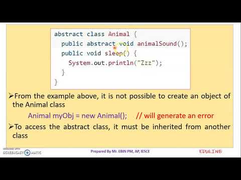 Java Module 2 Topic 30 Abstract Classes Methods Object Classes