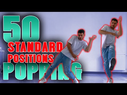 50 Standard  POSITIONS in POPPING DANCE for beginners | Alireza Sonic