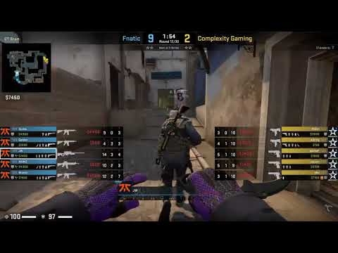 CS GO POV Demo Fnatic JW 27 14 vs Complexity de mirage 720p