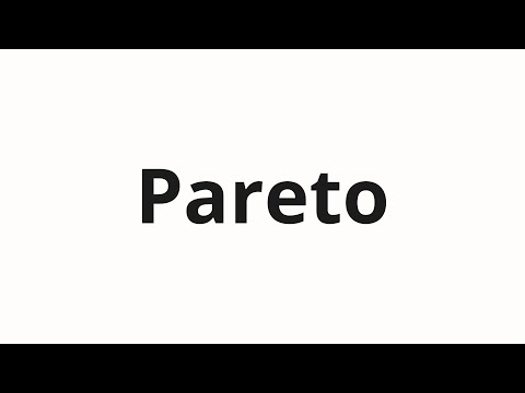 How to pronounce Pareto