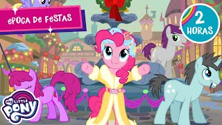 Corações de férias🎄❤️ | 2 Horas | My Little Pony 🦄 | A Amizade é Mágica