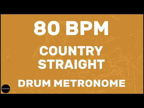 Country Straight | Drum Metronome Loop | 80 BPM