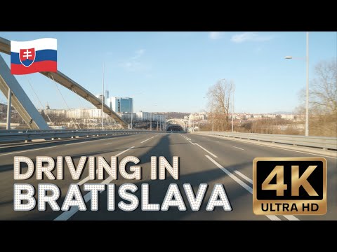 Driving in Bratislava, Slovakia 🇸🇰 | Relaxing 4K Virtual City Drive