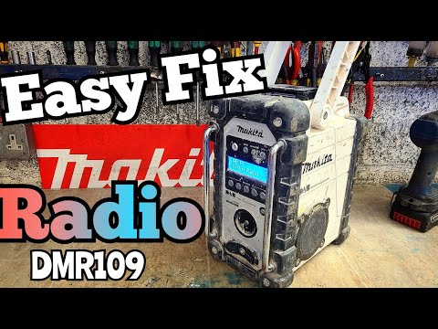 How to easily Repair a Makita DMR109 DAB radio with a broken volume knob.