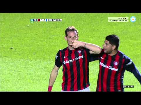 Gol de Cetto. San Lorenzo 1 - Racing 0 | Primera División 2015 - Fecha 25