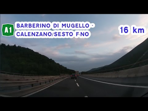 Autostrada A1 | BARBERINO DI MUGELLO - CALENZANO/SESTO F.NO