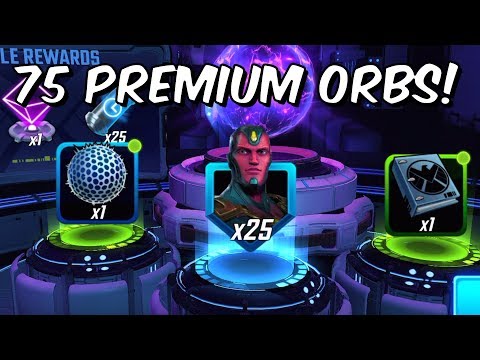 75 Premium Orb Opening - The Final Opening? - Marvel Strike Force