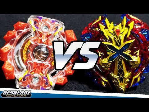 Gigant Gaia .Q.F vs Xeno Xcalibur .M.I - [Beyblade Burst] - ベイブレードバースト