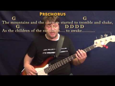 Going to California (Led Zeppelin) Bass Guitar Cover Lesson with Chords/Lyrics