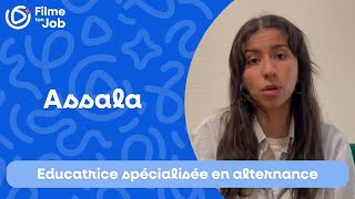 Assala, éducatrice spécialisée en alternance