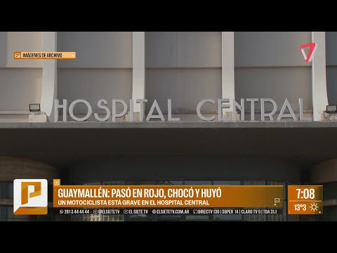 Un conductor HUYÓ tras ATROPELLAR a un motociclista en Guaymallén