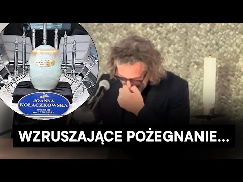 Zalany łzami Szymon Majewski żegna Joannę Kołaczkowską na pogrzebie. Słowa rozdzierają serca
