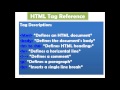 Lesson 08 HTML Tag Reference - HTML - Sahalsoftware Lesson 08 HTML Tag Reference - HTML - Sahalsoftware