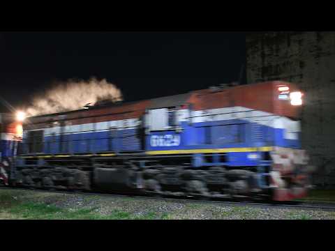 [4K] Variado y colorido tren cargado de NCA con destino a Rosario pasando por Marcos Juárez!!!!!!