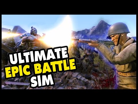 Ultimate Epic Battle Simulator - 1 WW2 Super Soldier vs 10,000 Orcs & 300 Spartans vs 50,000 Zombies