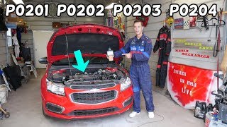FIX CODE P0201 P0202 P0203 P0204 CHEVROLET CRUZE CHEVY SONIC