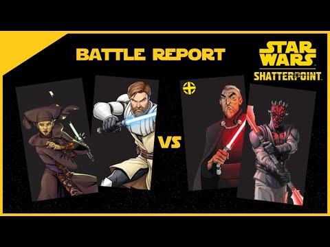 Star Wars Shatterpoint - Battle Report: Obi-Wan/Unduli vs Maul/Dooku