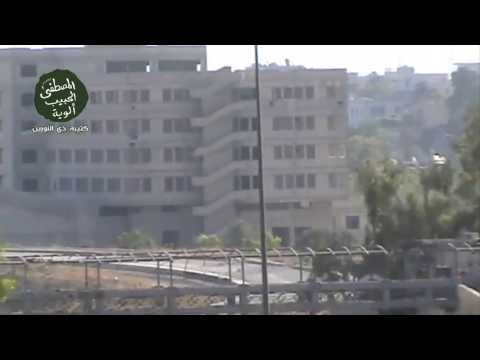 استهداف كتيبة ذي النورين بقذائف الهاون ثكنة كمال مشارقة في حي الزبلطاني في مدينة دمشق