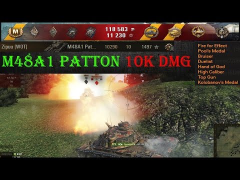 M48A1 Patton 10k Damage 10 Kills
