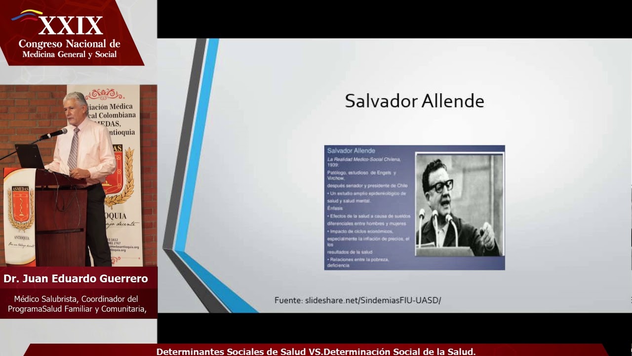 Determinantes Sociales de Salud vs Determinación Social de la Salud   Juan Eduardo Guerrero Espinel