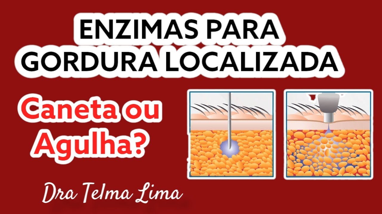 Enzimas para Gordura localizada. Caneta pressurizada ou agulha