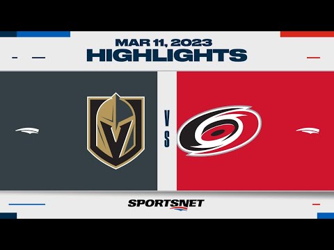 NHL Highlights | Golden Knights vs. Hurricanes - March 11, 2023