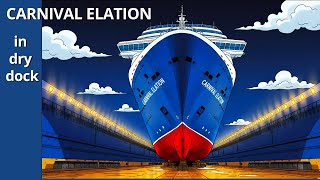 CARNIVAL ELATION in Dry Dock #cruise #cruiseship #cruiselife #carnival #carnivalcruise
