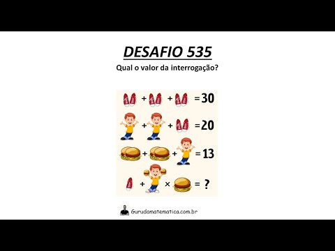 DESAFIO 535 - QUAL O VALOR DA INTERROGAÇÃO? (www.gurudamatematica.com.br)