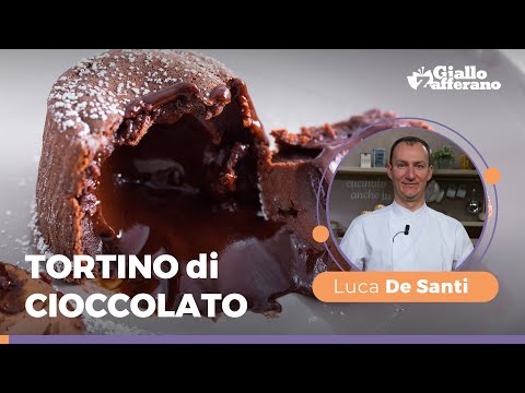 TORTINO DI CIOCCOLATO dal cuore FONDENTE! SUPER MORBIDO E FACILE! 🍫👨‍🍳😋