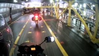 preview picture of video 'Ferry from Liverpool to Douglas on a motorcycle, Manannan'