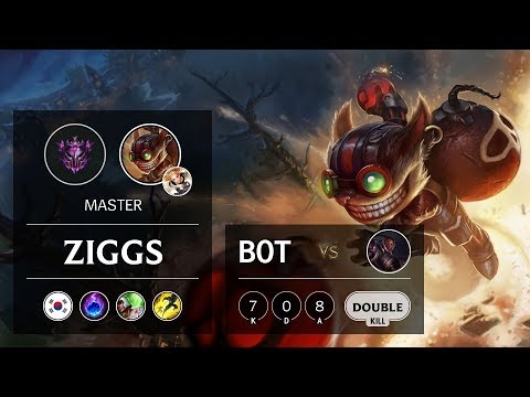Ziggs Bot vs Lucian - KR Master Patch 9.13
