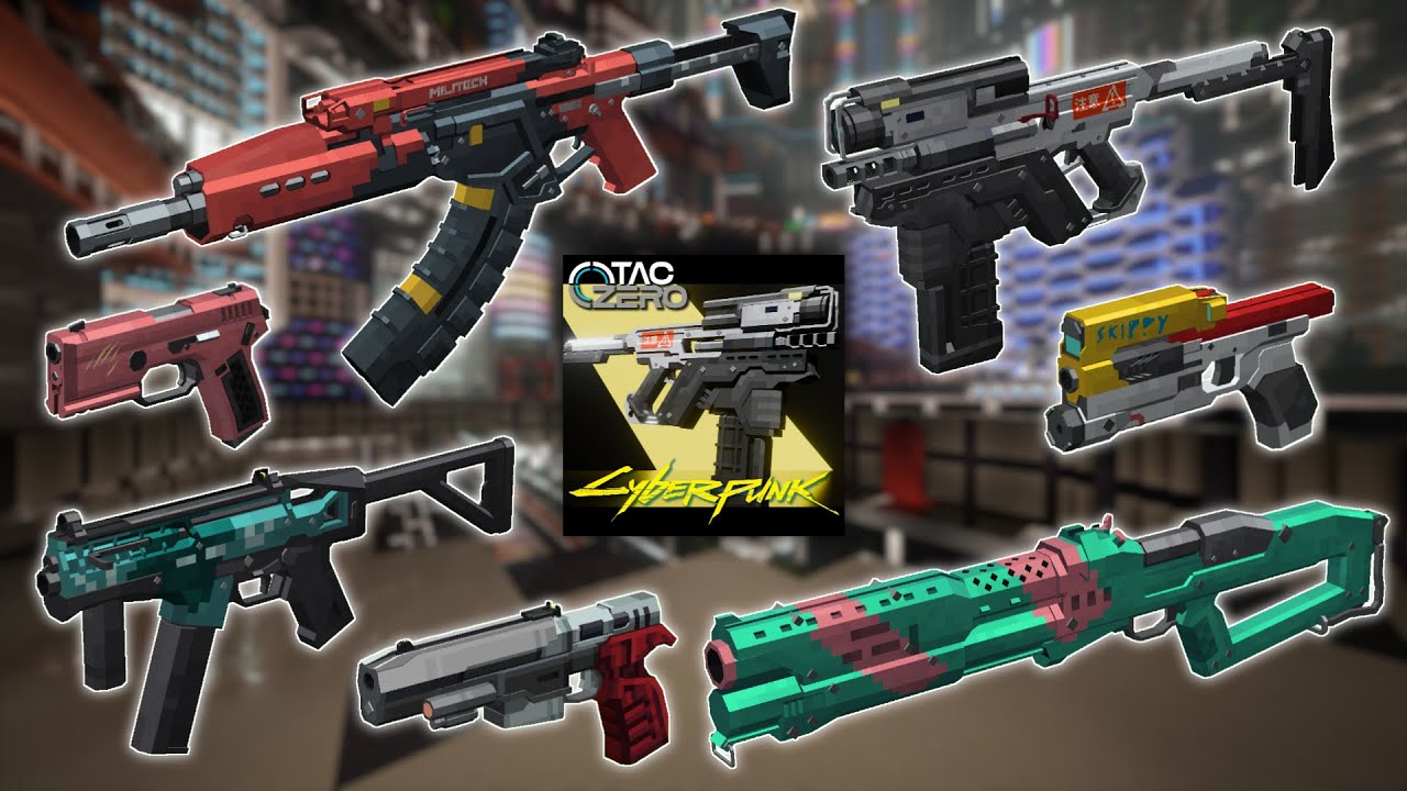 Minecraft TaCZ Cyber Armorer Gunpack - All Weapons Showcase | v1.1.5 | By Koei