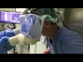 Stryker surgical flight helmet proper cover application: Dr. Frederick Buechel, Jr. MD