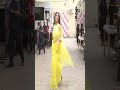 Shilpa Shetty Walks In Slow Mo In Yellow Sheer Saree On DID Set